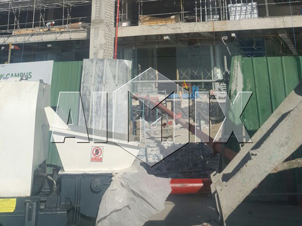 Workplace of AIMIX ABT60C Diesel Concrete Pumps