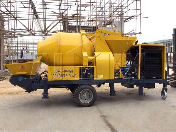 diesel concrete mixer pump