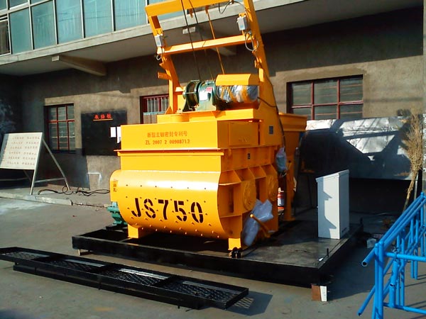 twin shaft concrete mixer