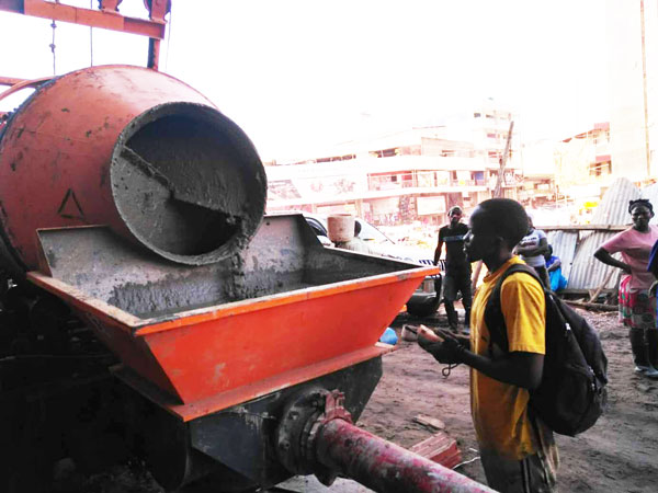 diesel concrete mixer pump