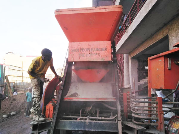 diesel concrete pump with mixer