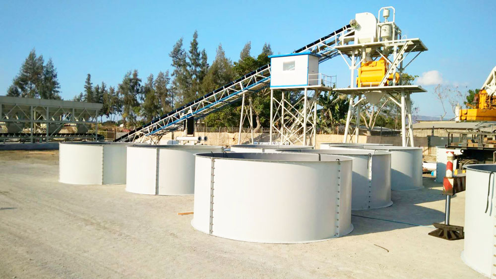 AJ-60 stationary concrete plant