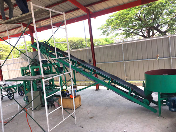 ABM-4SE automatic brick making machine in Bangladesh