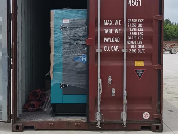 shipment of pump machine