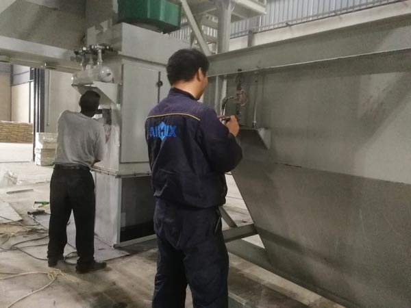 our engineer was installing the equipment