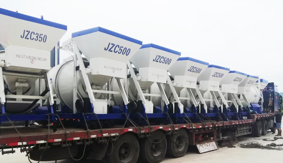 transport of 17 sets of concrete mixers