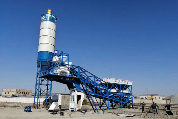 AJY-35 mobile concrete plant Uzbekistan