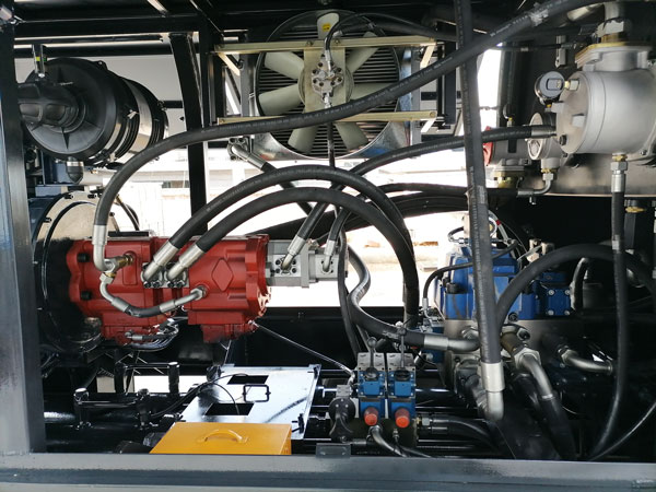 inner structure of concrete pump machine