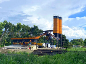 test run of concrete plant AJ-60