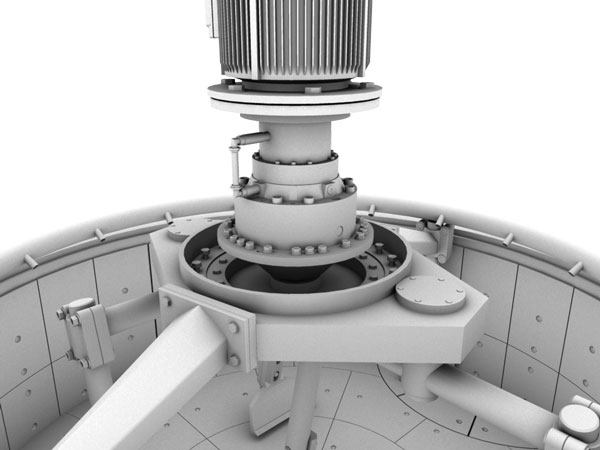 Inner structure of planetary mixer