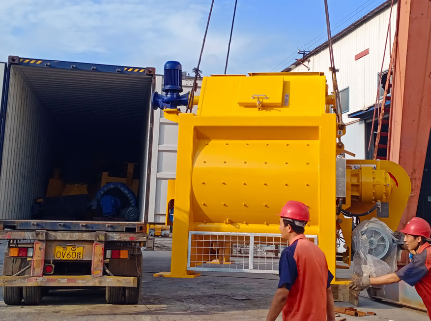 export AJ-90 concrete plant to Indonesia