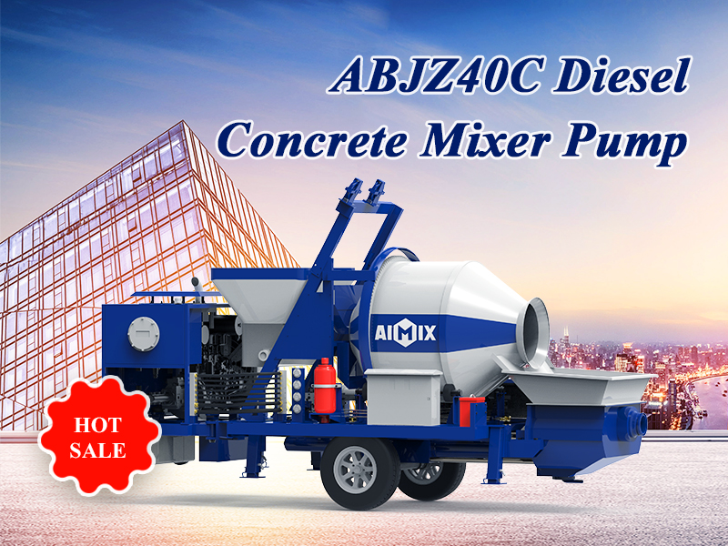 ABJZ40C diesel cement mixer and pump in Singapore