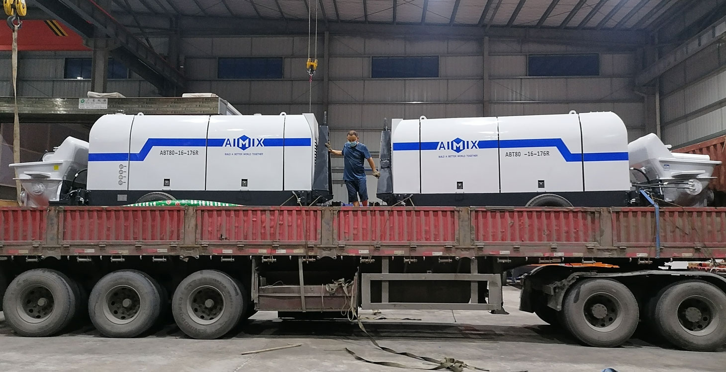 two sets of diesel concrete pumps to Sri Lanka