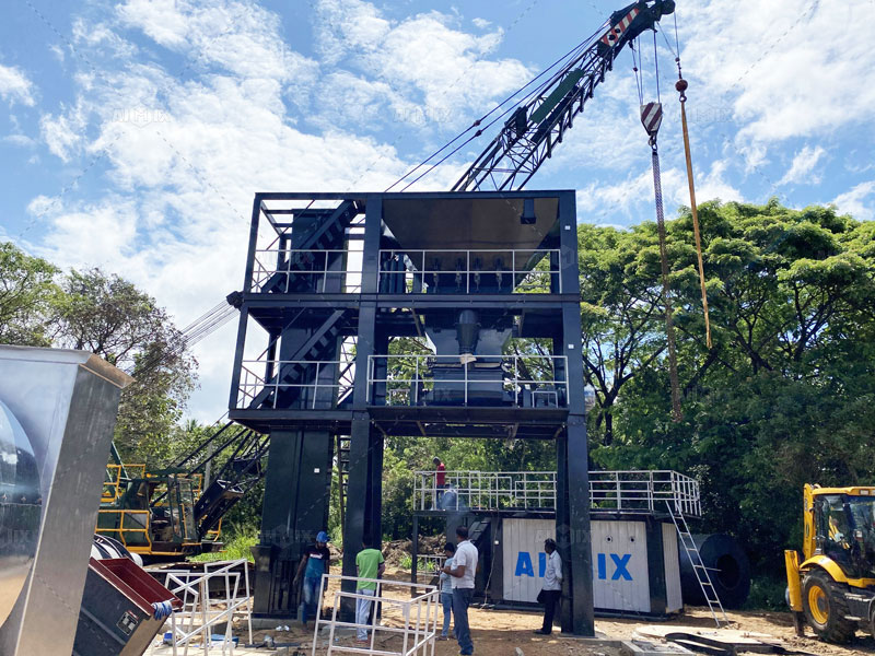install asphalt mixing plant in Sri Lanka