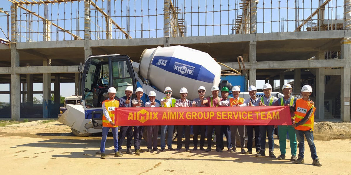 selfloading-mixer for building three-storey houses