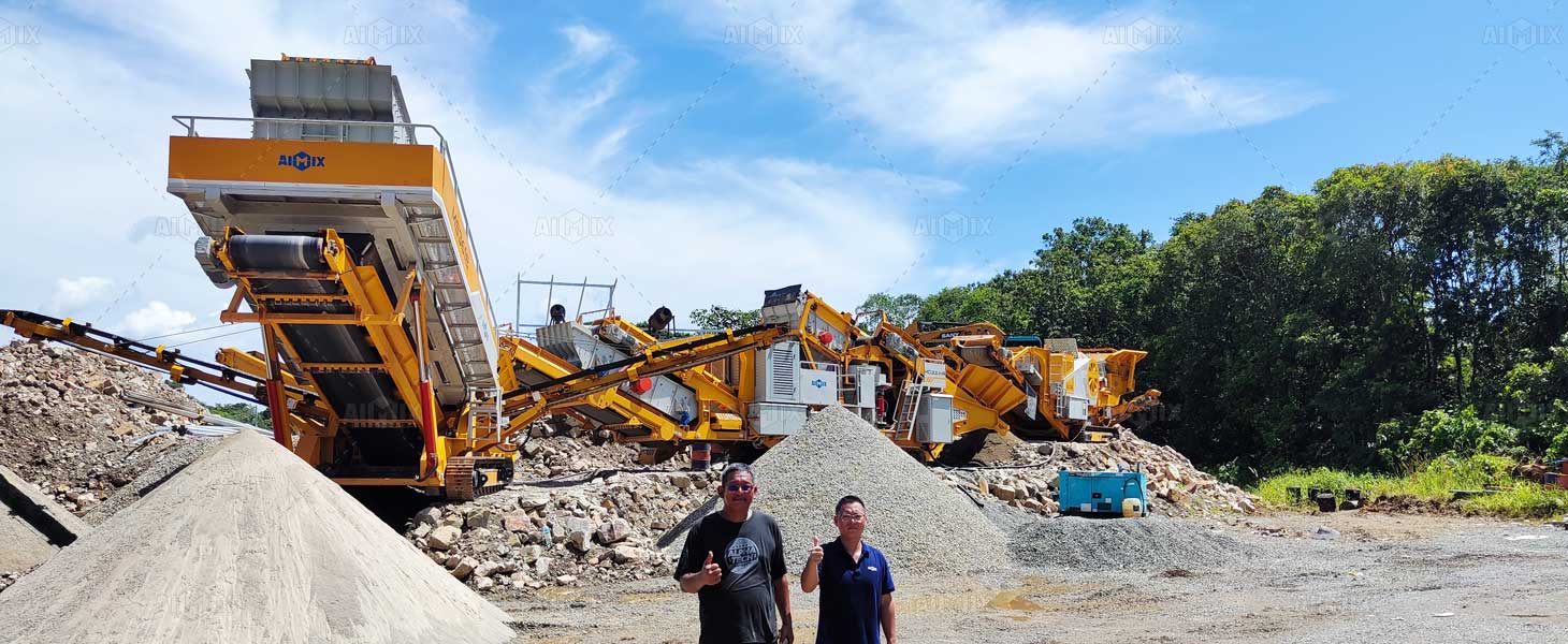 three mobile crushers worked in Malaysia