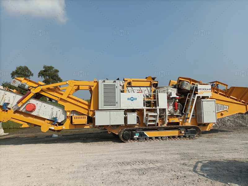mobile cone crusher plant crawler type