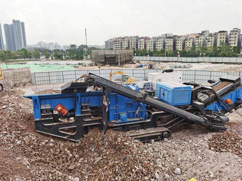 working of the crawler stone crusher plant in the Philippines