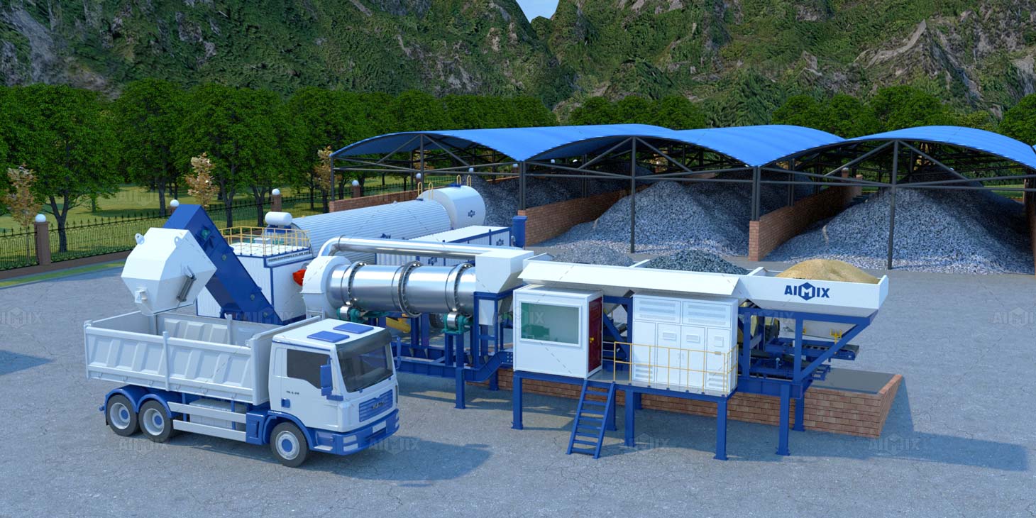Mobile New Asphalt Mixing Plant Designed By AIMIX