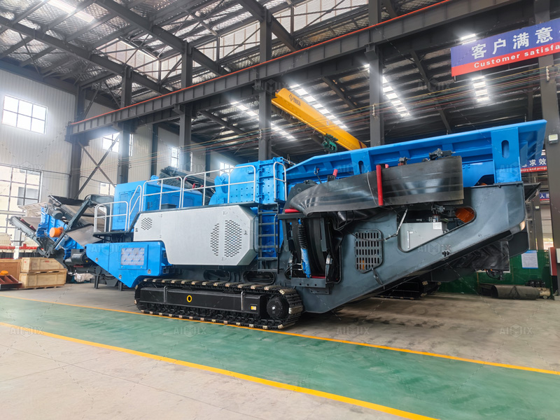 crawler crusher in the  workshop