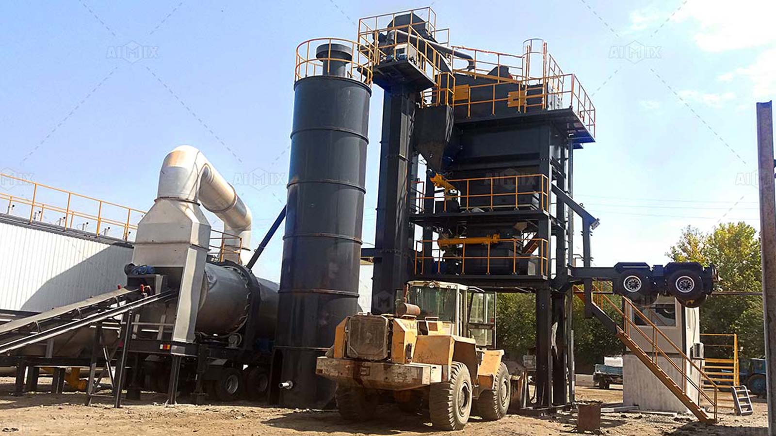mobile asphalt batch mixing plant aimix