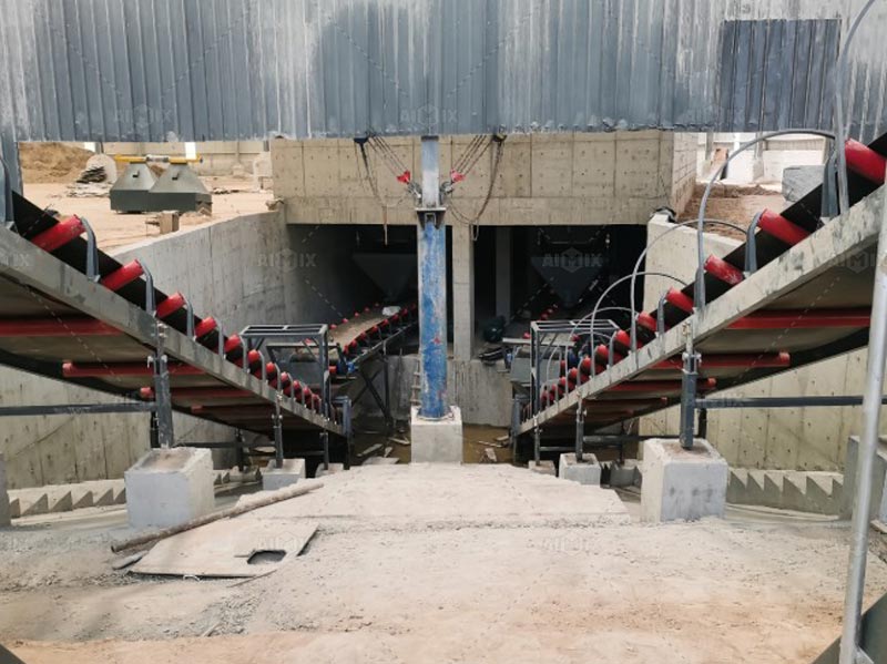 Fully automated workflow of environmentally friendly batching plant