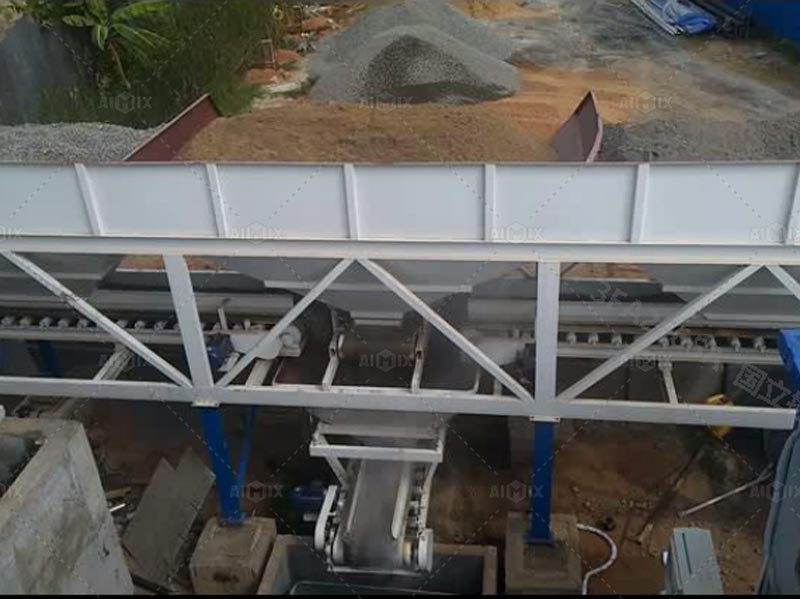 bins of ready mix concret plant