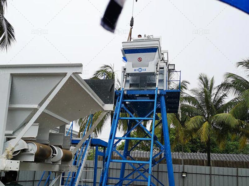 hopper of ready mix plant