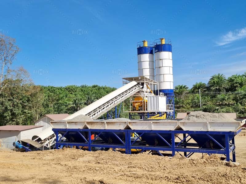 60 ton stationary batching plant