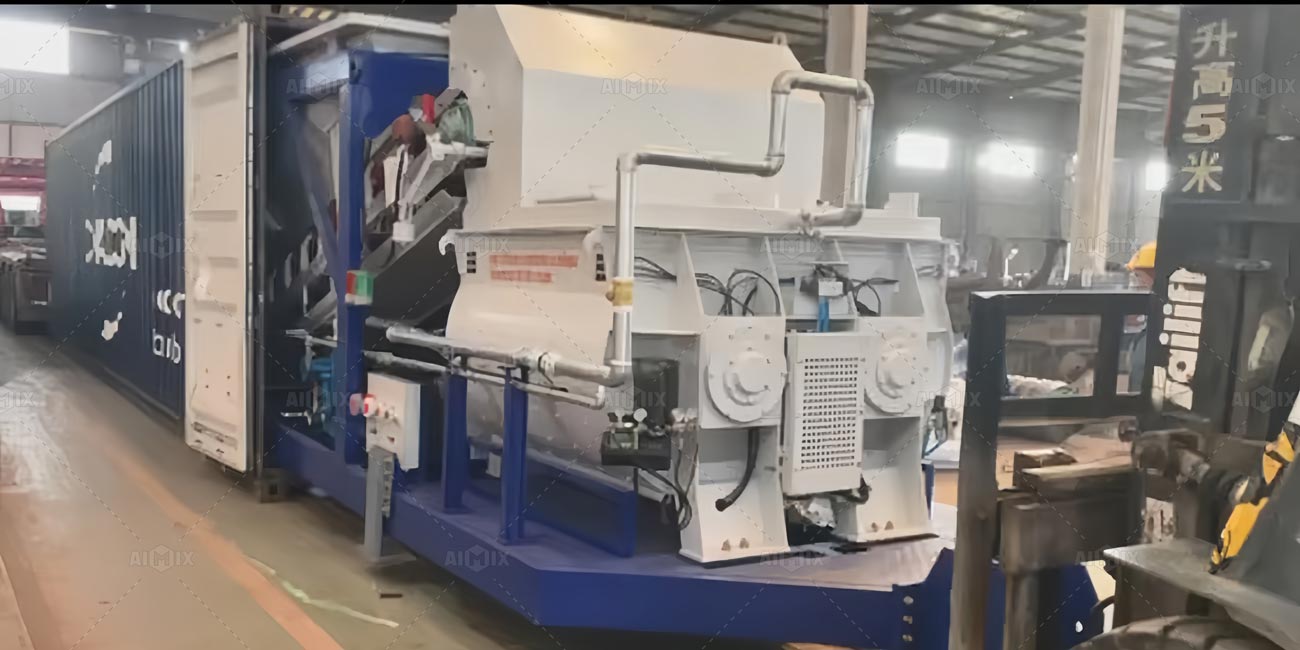 AJY35 Mobile Concrete Batch Plant French Polynesia