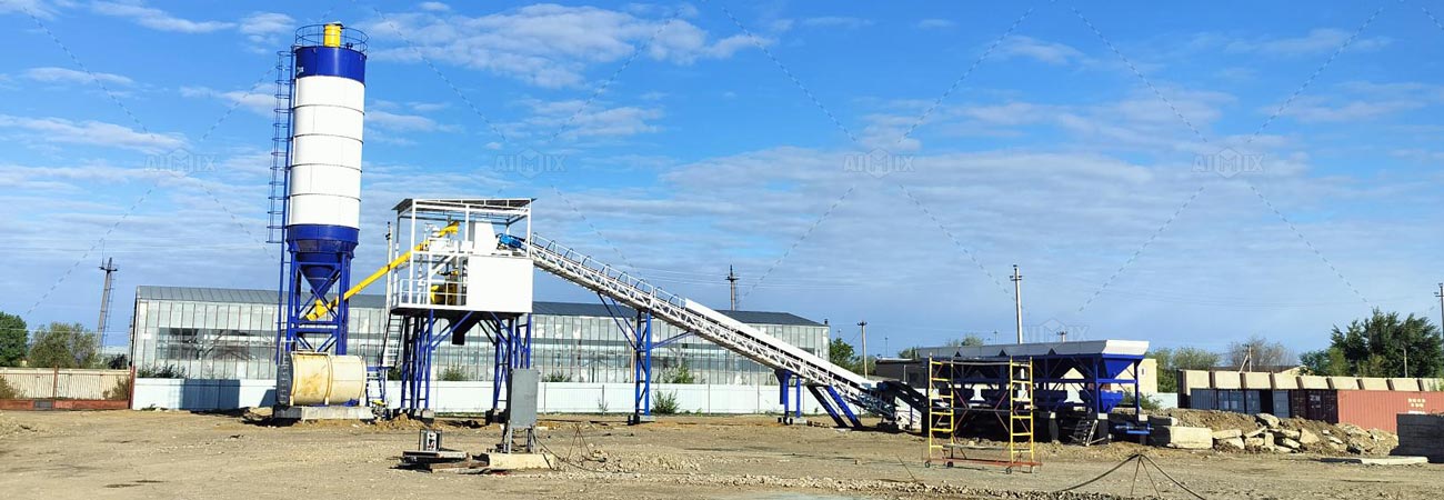 Installation to Operation concrete Batching Plant in Kazakhstan