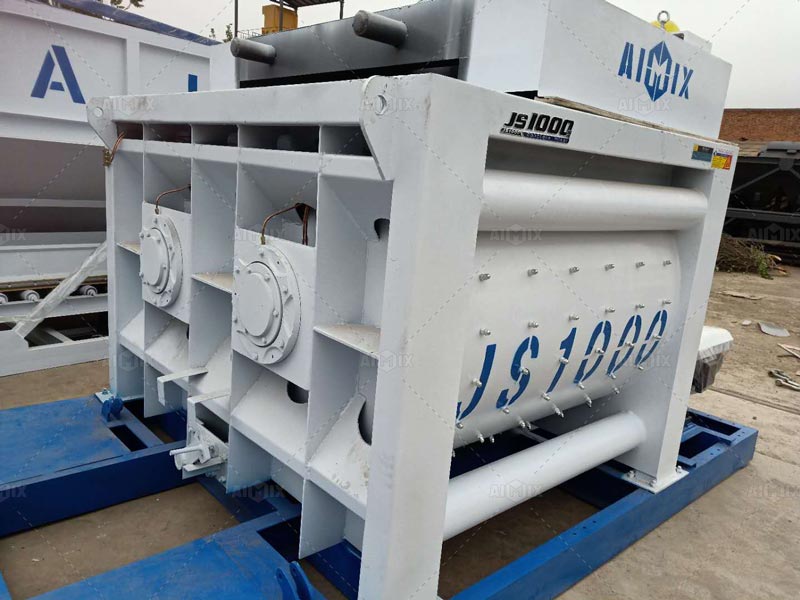 JS1000mixer of mobile concrete batching plant