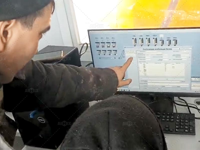 Operating System Training of aj180 concrete batching plant Kazakhstan