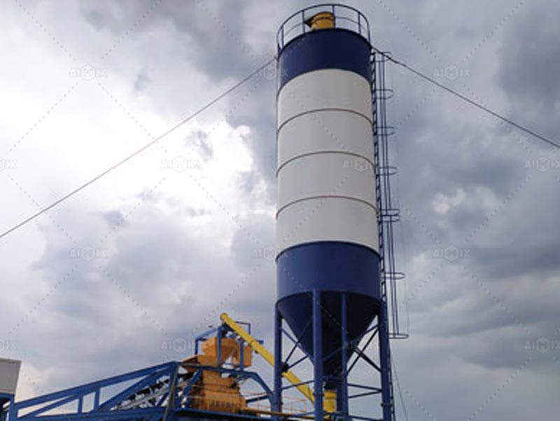Powder Storage System AJY 35 mobile batching plant Uzbekistan