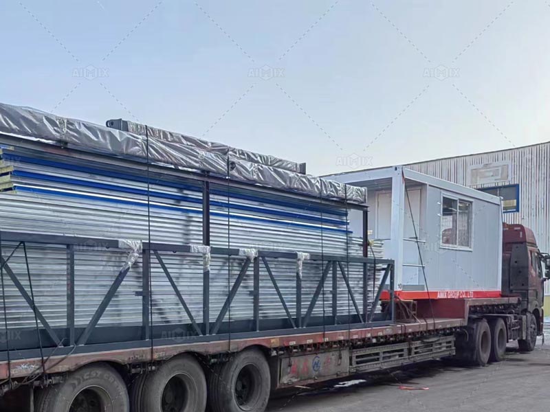 Shipping and Arrival of aj180 concrete batching plant