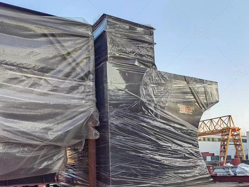Shipping of aimix aj180 stationary concrete batching plant