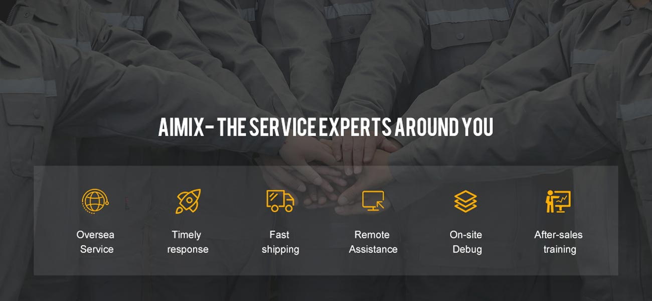 service team AIMIX GROUP for Commerical Concrete Production