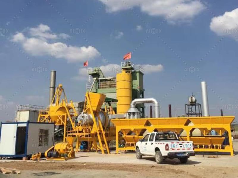 40 tph stationary asphalt batch plant