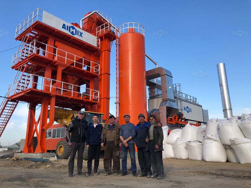 80 tph stationary asphalt batching plant