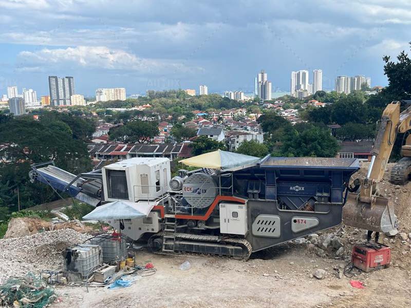 Track Crushers Used for Road Construction in Malaysia