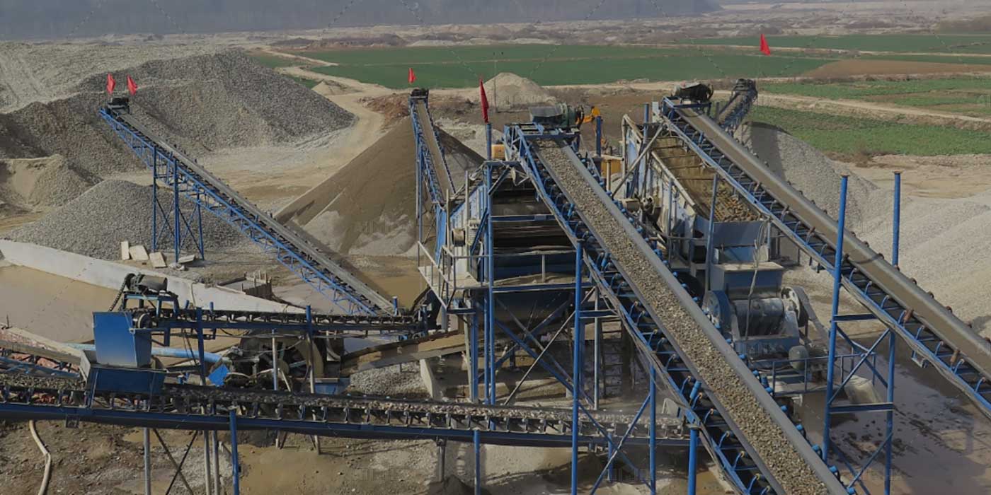 stationary stone crushing plant