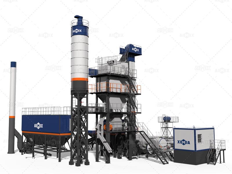 120 ton fixed batch type asphalt plant