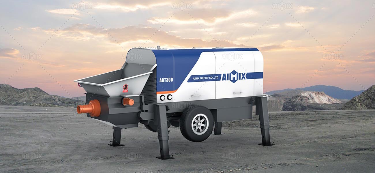 Portable Trailer concrete pump