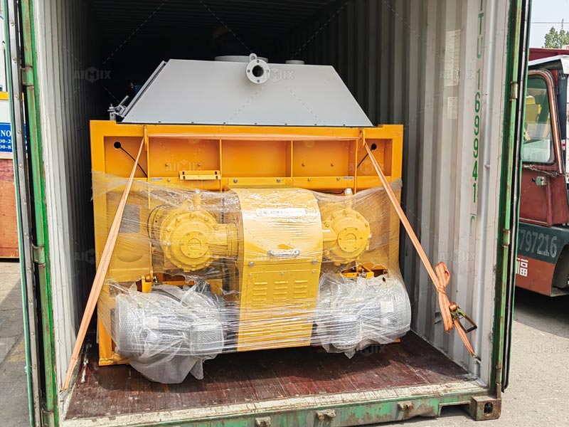Equipment Delivery of aimix ajy60 concrete Batching Plant Indonesia