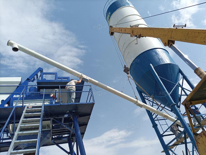 Installation of AJ35 Concrete Batching Plant in Jizzakh