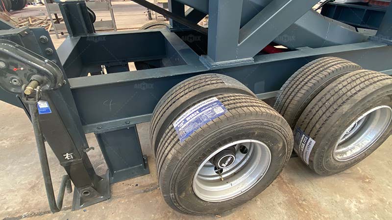 frame of mobile jaw crusher