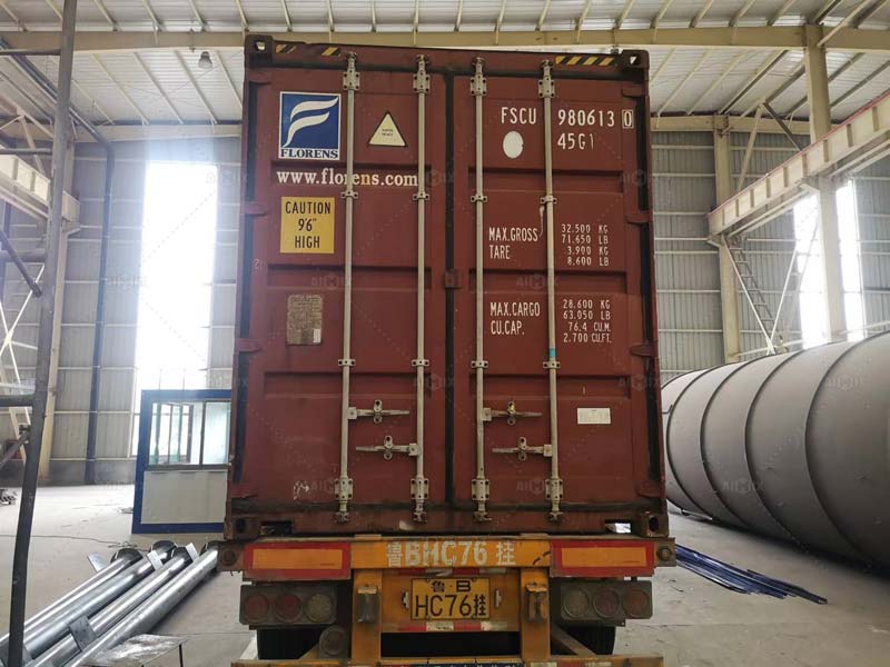 shipping the asphalt plant parts