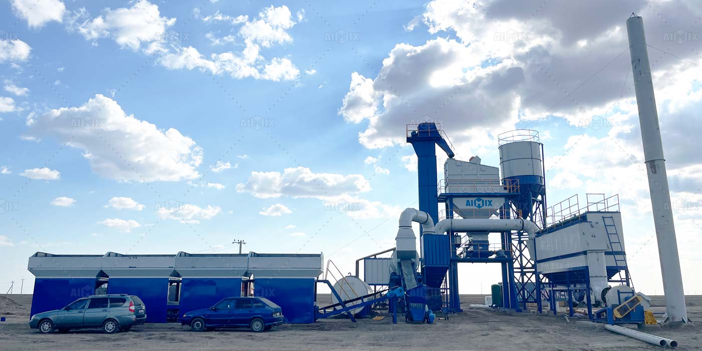 stationary batch type asphalt plant in Kazakhstan