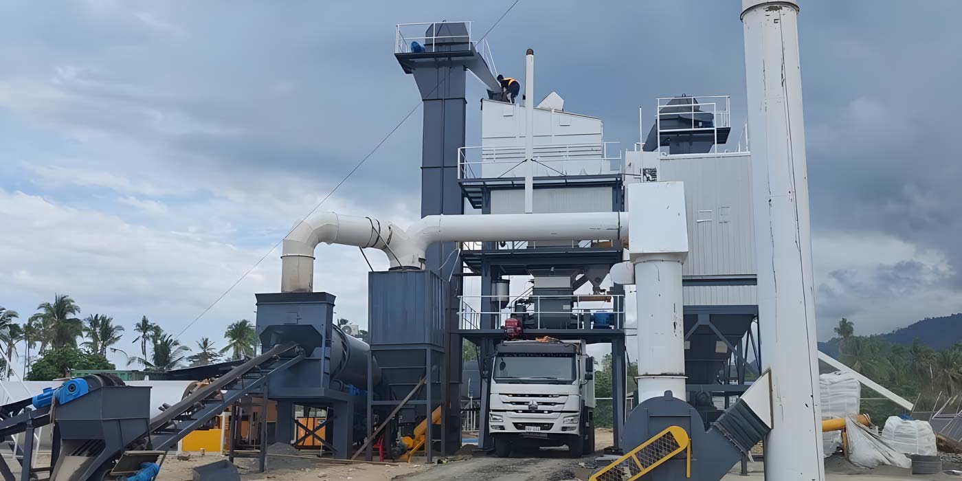 60 ton stationary asphalt batch mix plant in the Philippines