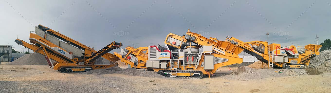 AIMIX crusher plant on-site